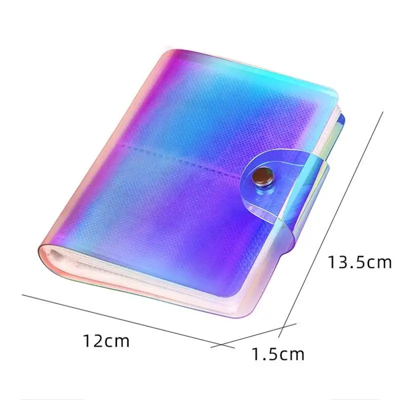 1PCs 20/64 Pocket Multicolor Laser for Stamp Floder Small 3 Inch Transparent Book Photo Album | Дом и сад