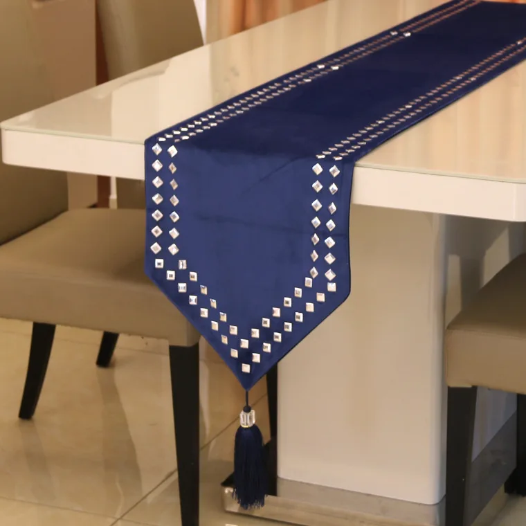 Большая скидка роскошная черная скатерть Современная качественная бархатная