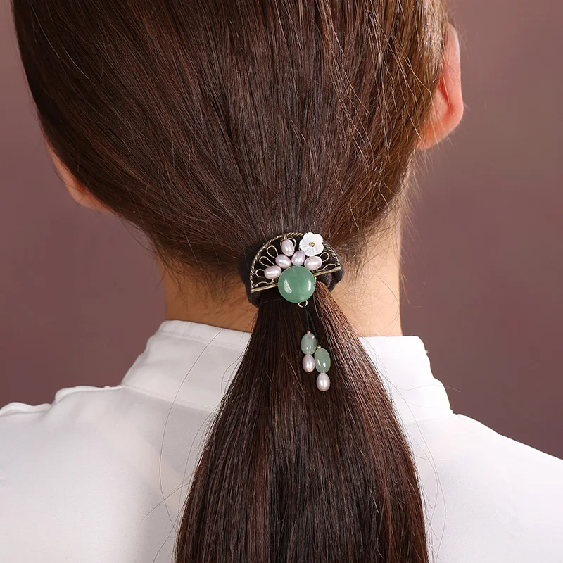 Винтажные веерообразные резинки для волос эластичные ленты этнические