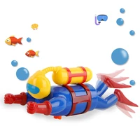 divers doll clockwork toys baby bath toys swimming simulation potential diver infant kids bath shower games baby gift m0324