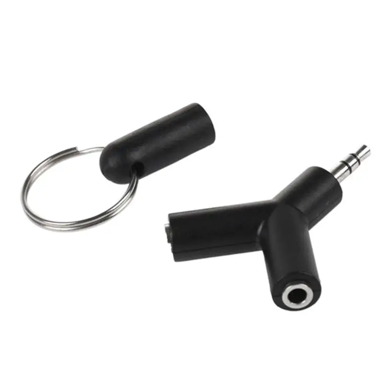 Mini Y Shaped 3.5mm Jack Stereo o Headset Splitter Connector Adapter Keyring 7.8cm x 3.6cm | Электроника
