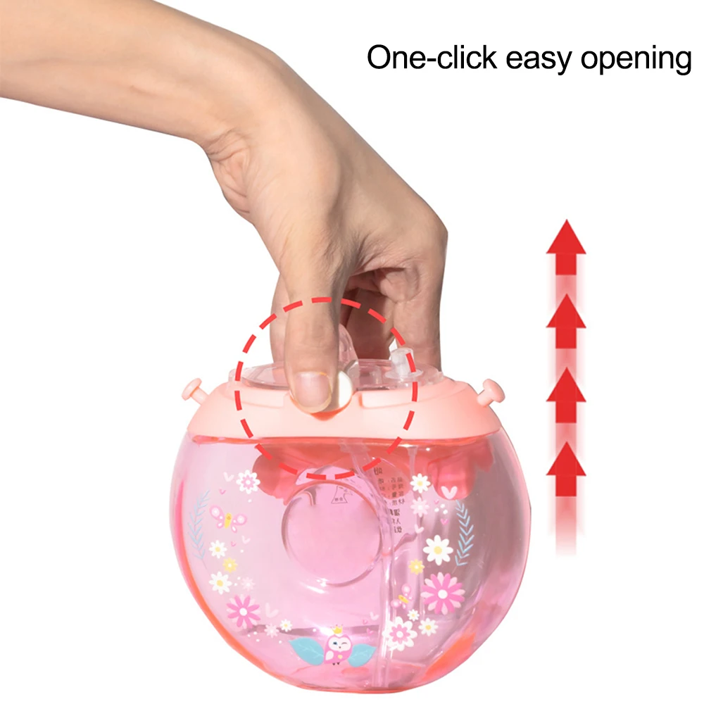 Бутылка для воды оригинальная бутылка питья с соломинкой мультяшный пончик