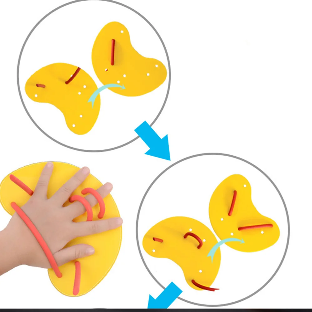 

Swim Webbed Swim Webbed Paddling Palm Swimming Training Equipment Free Size (Yellow)