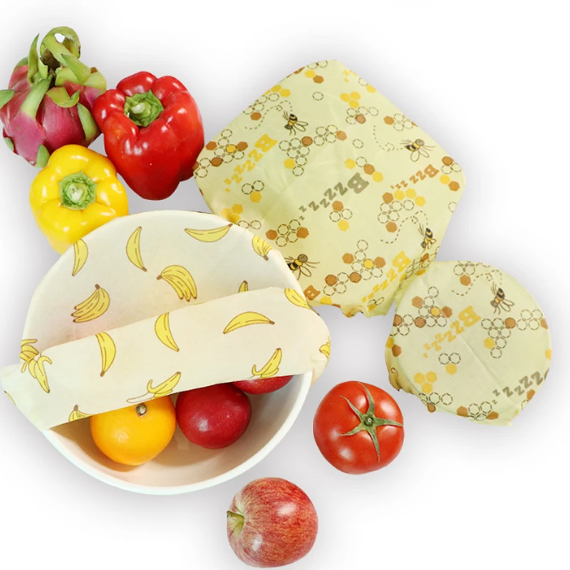 Модная многоразовая тканевая обертка для пчелиного воска 1 комплект пищевой