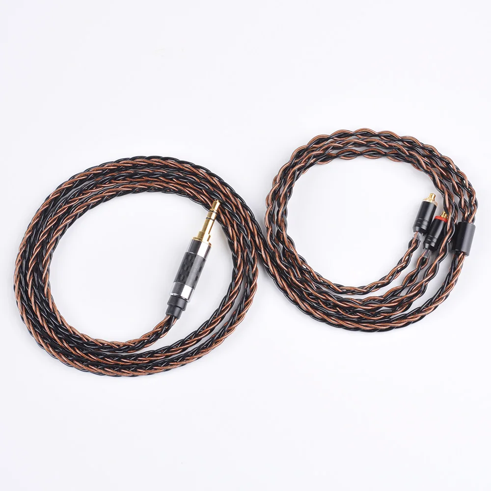 Yinyoo 3,5/4,4/2,5 мм сбалансированный MMCX для Shure SE215 se535 se846 2Pin 8 ядер посеребренный кабель для наушников для ZS10 AS10 ZSN для TRN
