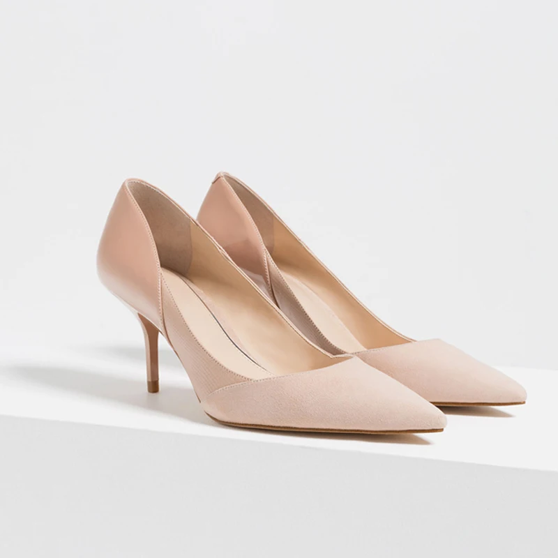 Туфли женские на высоком каблуке пикантные элегантные офисные туфли-лодочки