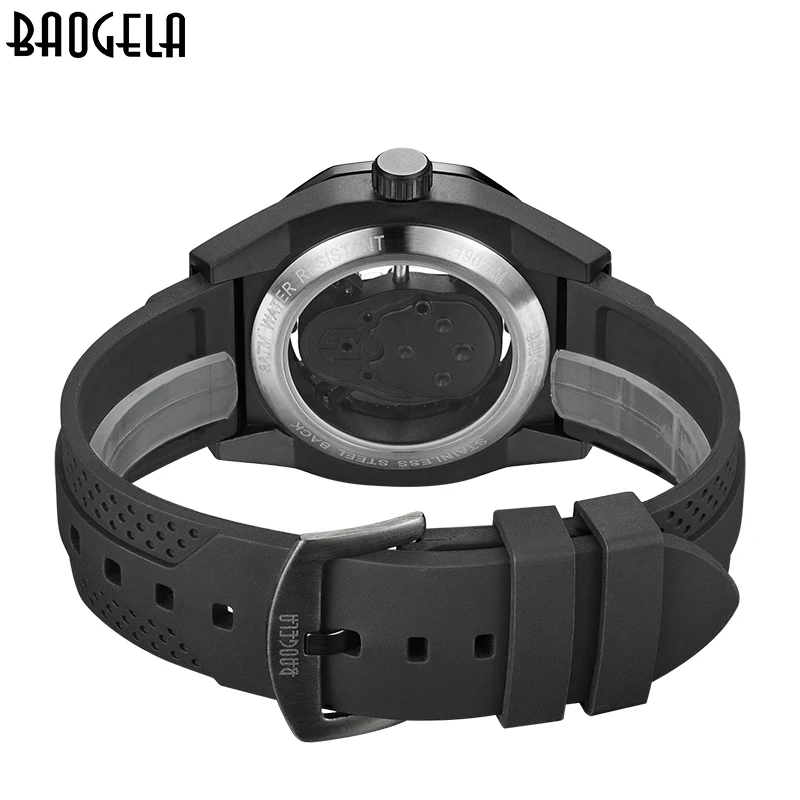 BAOGELAsquelette montres hommes évider étanche montre браслет crâne cadran militaire sport homme Relogios Masculino 190|Кварцевые