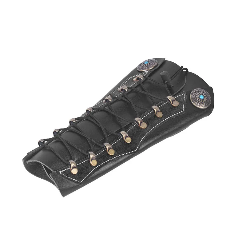 

Кожаный регулируемый стрельба из лука охота практика защитный Безопасность веревочный браслет защита рук аксессуар