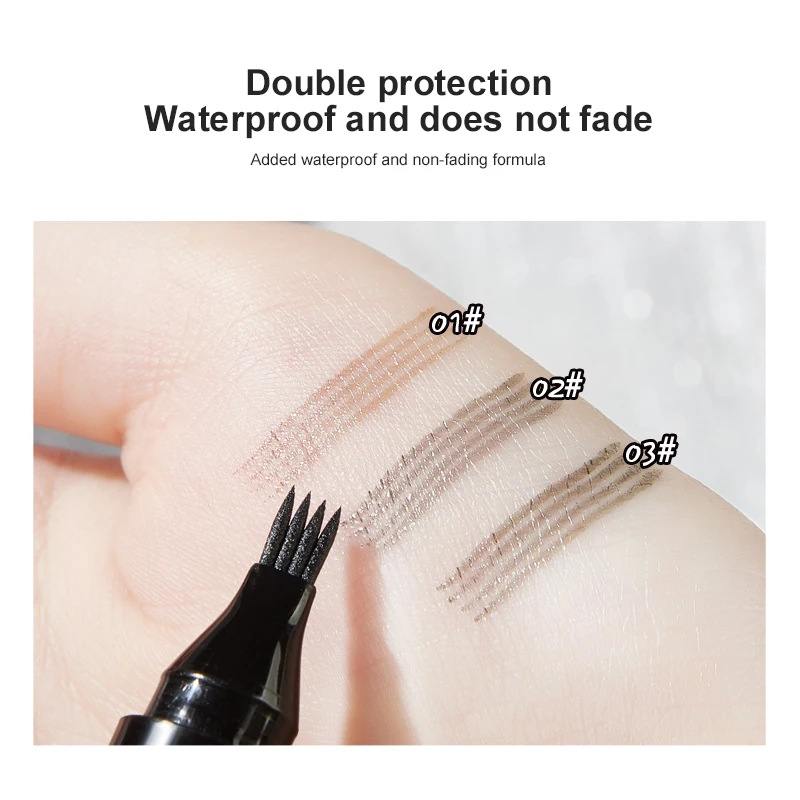 

Four-claw Bifurcated Liquid Eyebrow Pencil Three-dimensional Eyebrow Waterproof And Sweat-proof Eyebrow Pencil