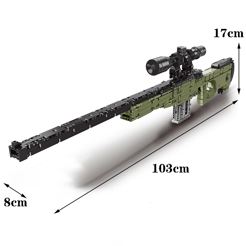 Военный конструктор 1:1 модель оружия стреляйте AWM пустынный Орел игрушки