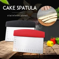 professional stainless steel pizza dough scraper cutter baking pastry spatulas fondant cake decoration tools kitchen accessories