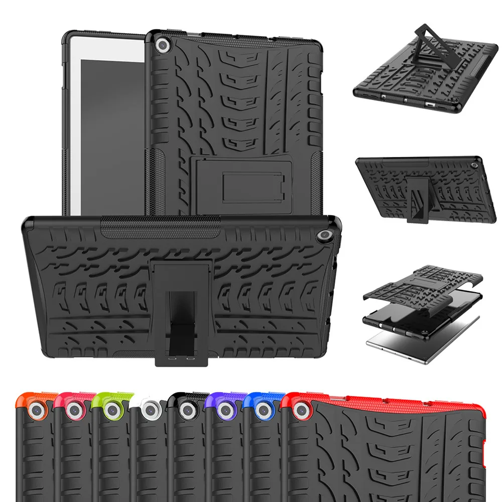 Чехол для Kindle Fire HD 10 гибридный прочный жесткий резиновый чехол подставка из