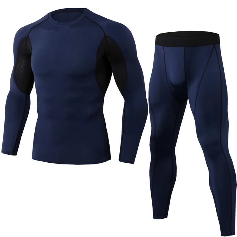 Winter Thermal Underwear Sets Men First Layer Man Brand Quick Dry Anti-microbial Stretch Warm Fitness Thermo Male  Long Johns