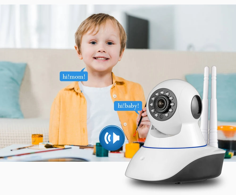 KERUI беспроводная WiFi HD ip-камера GSM домашняя охранная сигнализация камера ночного видения Дистанционное Наблюдение монитор