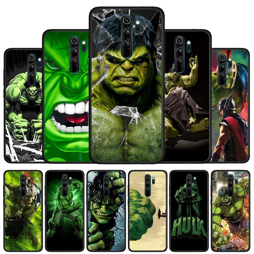 Marvel Hulk Avengers Silicone Cover For Xiaomi Redmi 10 9T 9 9C 9A 9AT 9i 8 8A 7 6 Pro 7A 6A 5 5A 4X S2 Plus Phone Case
