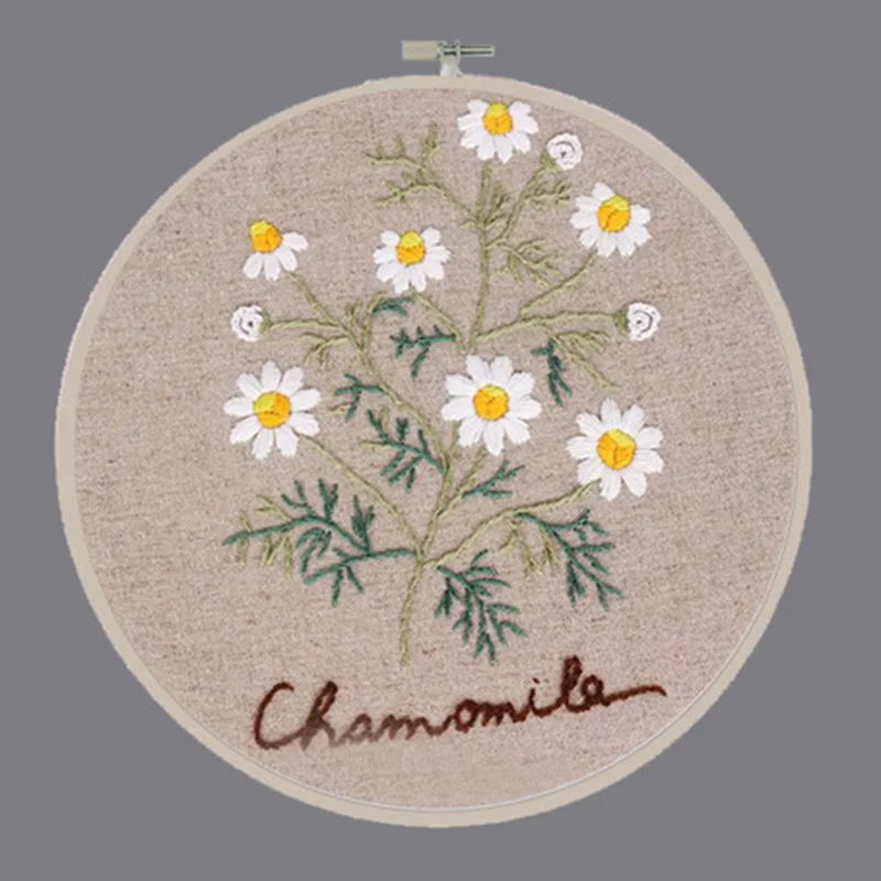 3D DIY Набор для вышивки с цветочным принтом ручная вышивка крестиком шитье ремесел