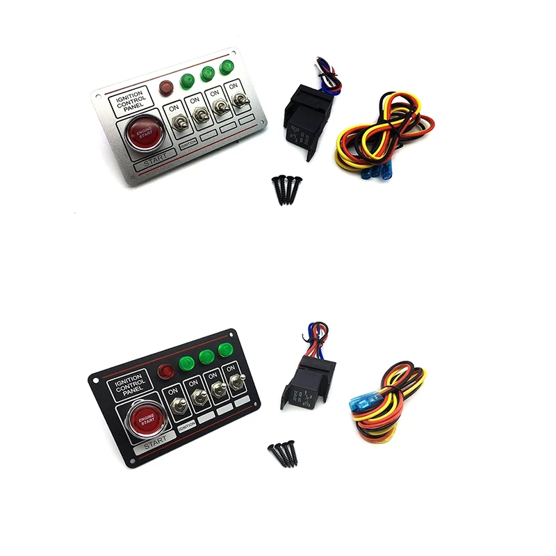 

12 В панель зажигания, кнопка двигателя светодиодный светодиодная переключатель, гоночный автомобиль