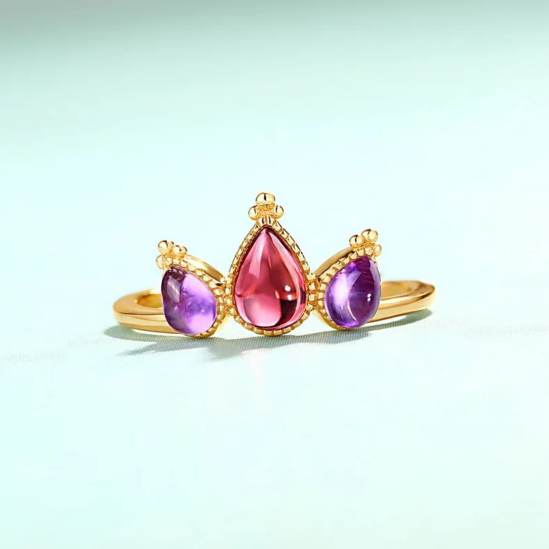 Кольцо женское из серебра 925 пробы с изменяемым размером|Кольца| |