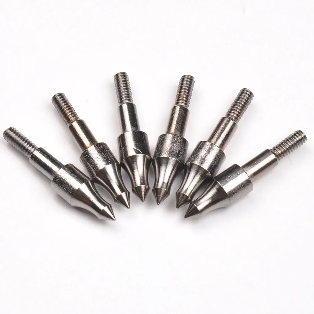 

100 зубьев наконечника стрелы диаметр 8 мм Винт вставка наконечник DIY стрелы для стрельбы из лука охоты стрельбы