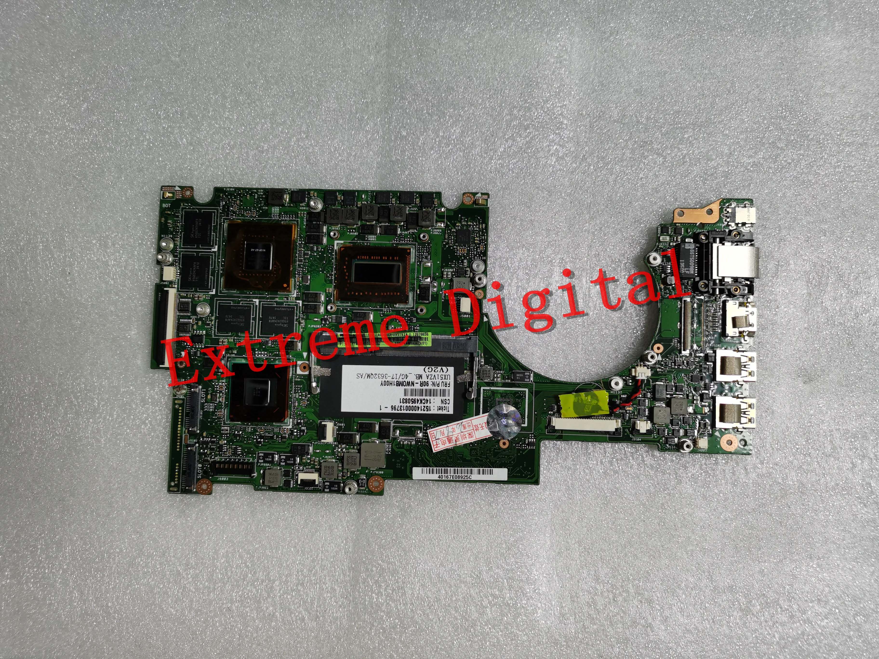 UX51VZ материнская плата для ноутбука ASUS UX51VZA U500VZ U500V U500 оригинальная I7 3632QM 100%