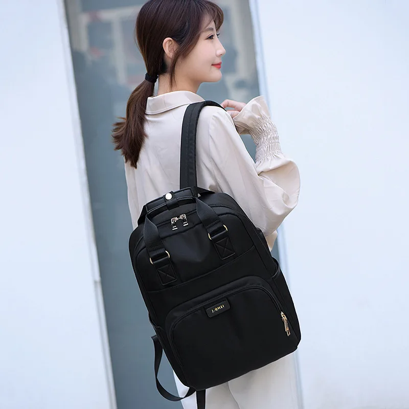 

Women & Men Waterproof Backpack USB Charging Function Fashion Oxford Cloth Fabric Backpack 13 15 Inch Laptop Bag Travel Backpack
