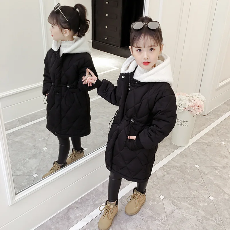 2019 модная детская зимняя куртка-пуховик Одежда для девочек одежда теплая Толстая