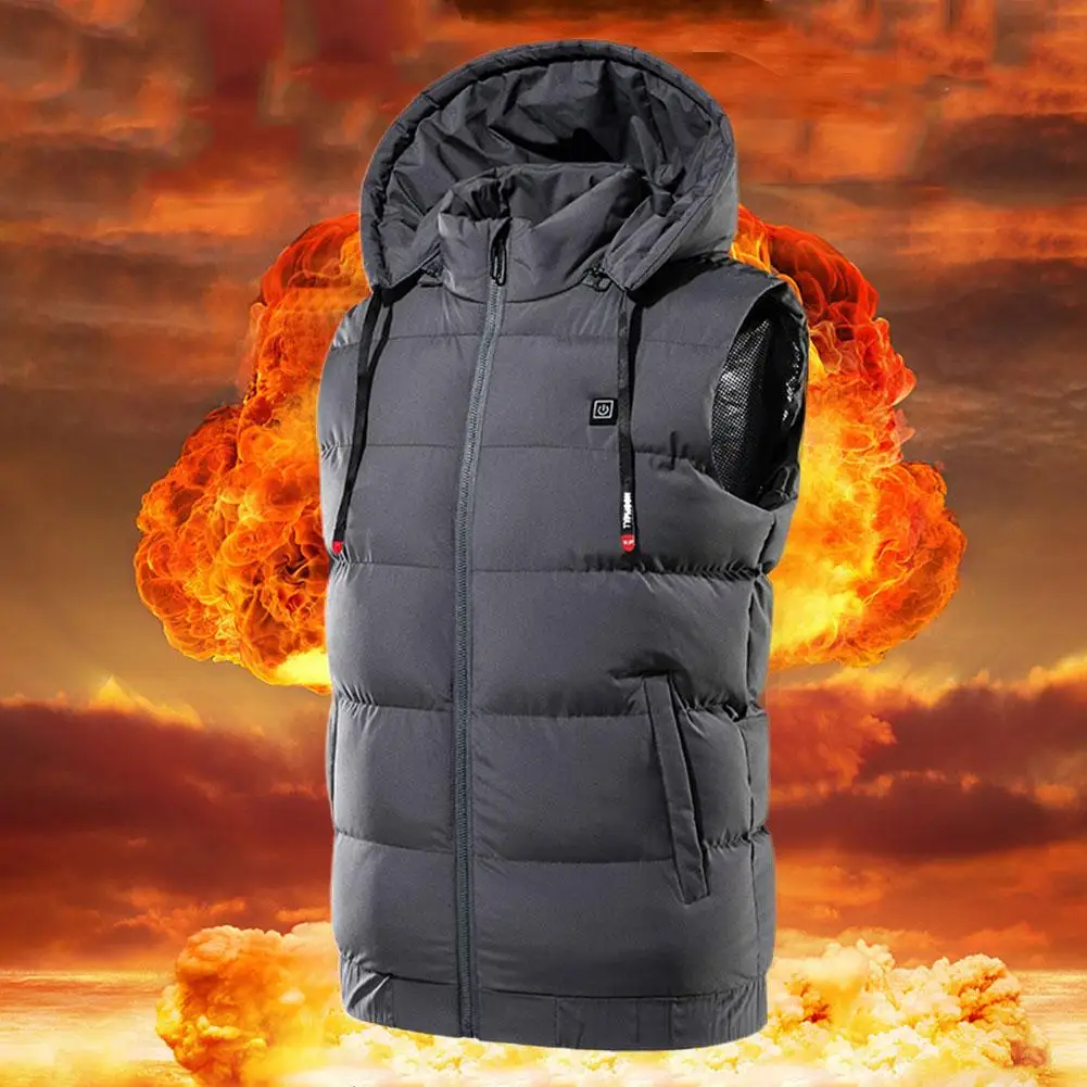 

Жилет с подогревом для мужчин и женщин, жилет с подогревом для одежды с электрической зарядкой от USB, новый жилет с подогревом с Usb-зарядкой д...