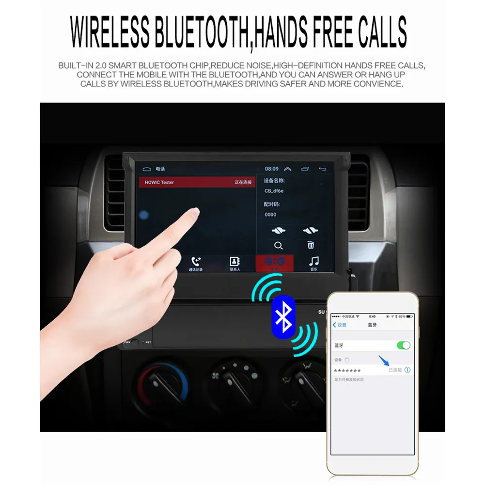1DIN Android 8 1 Автомобильный мультимедийный плеер GPS-навигатор FM автомобильный