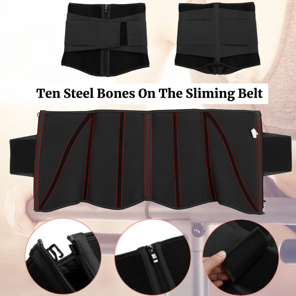 HEXIN Women's Corset Waist Trainer Binders and Shapers Waist Cincher Neoprene fajas colombianas Loss Weight Body Shaper Fitness