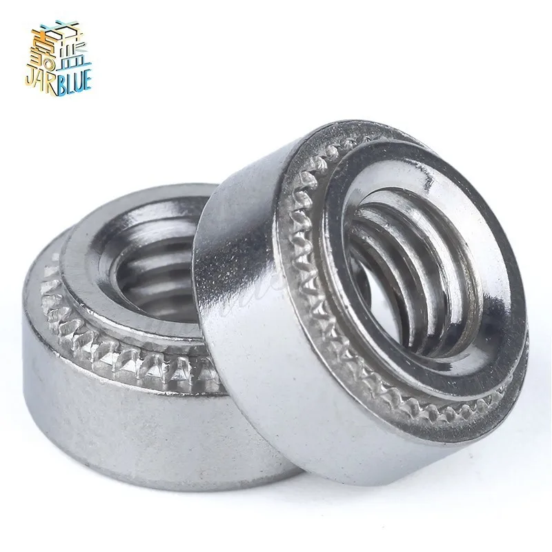 

50Pcs M2.5 M3 M4 M5 Slab Thickness 1.0/1.4mm Zinc Plated Rivnut Self-Clinching Inserting Nutsert Press Rivet Nut