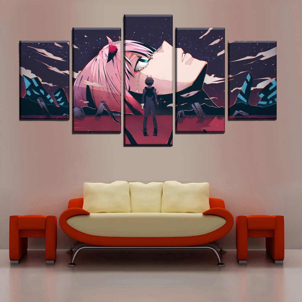 Настенная картина на холсте 5 шт. большой плакат домашний декор аниме HD