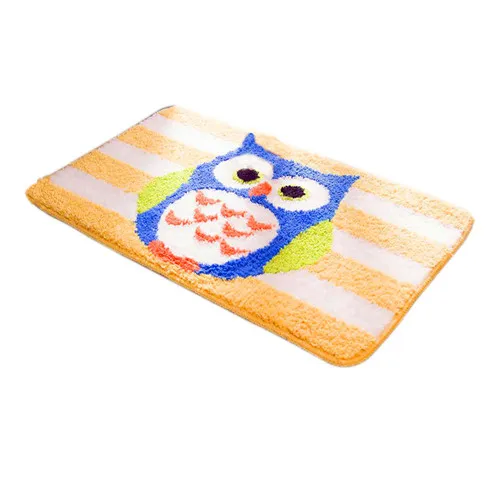 blue owl Синий Сова Мультфильм Коврик противоскользящий водопоглощающий домашний деко дверь ковер кухонный Придверный коврик для туалета домашний коврик - Цвет: blue owl