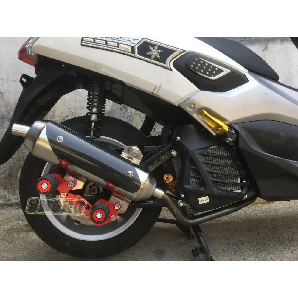 

Universal Motorcycle Exhaust Pipe Sliders Falling Protection For Yamaha NVX Aerox NMAX 155 XMAX 300 Honda PCX 150