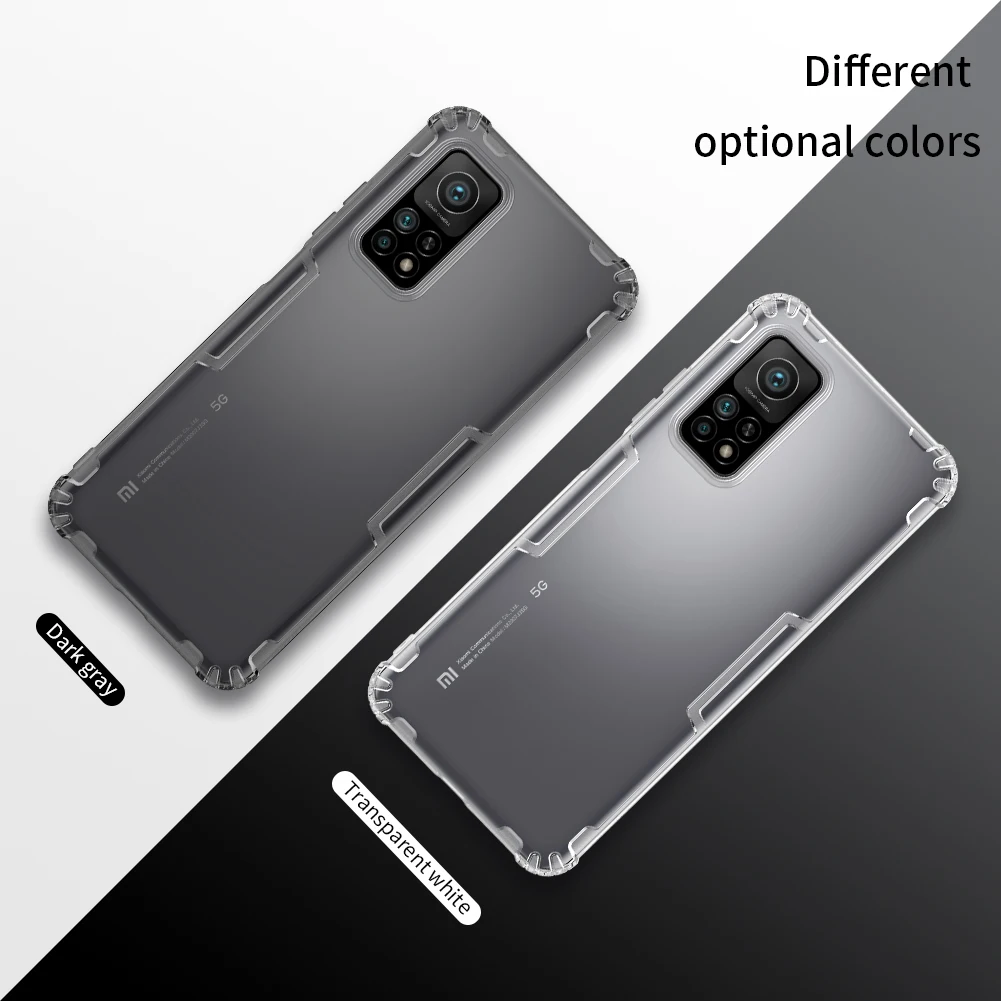 

for Xiaomi Mi 10T Pro 5G Case Nillkin 0.6mm Ultra Thin Clear Transparent Soft Silicone TPU Cover on Mi10T Lite Funda Coque