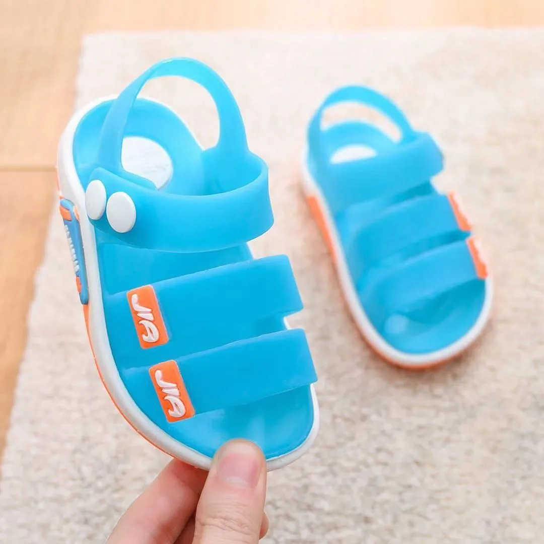 

2021 Kids Sandals Boys Shoes Beach Summer Toddler Baby Girls Sandals Cute Soft PVC Breathable Children Shoes Male Jelly Sandals