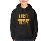 Толстовки Akdeps I Just want Be Happy Boys, пуловер с длинным рукавом, Молодежная Толстовка с капюшоном и принтом для подростков