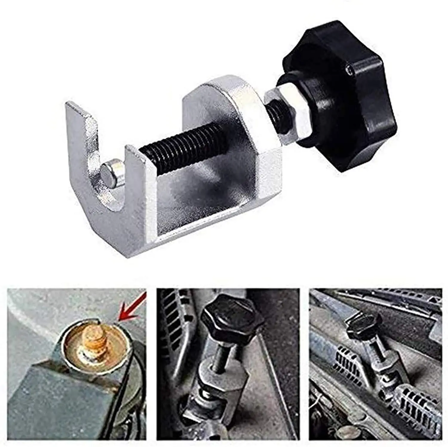 

Universal Car Vehicle Windscreen Wiper Arm Puller Remover Detach Tool Car Wiper Arm Detacher Tool Forging Press Black Silver