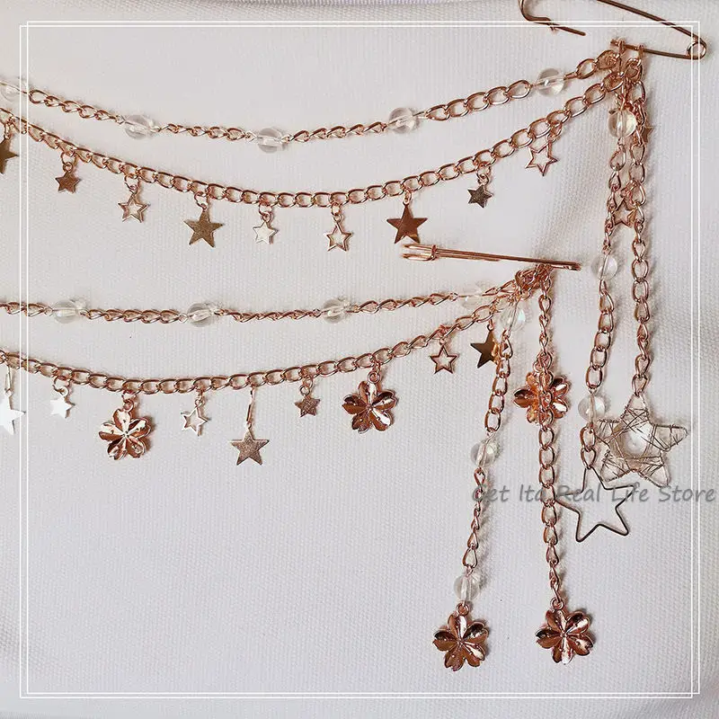 Женская цепочка для сумок под розовое золото H309 | Багаж и сумки