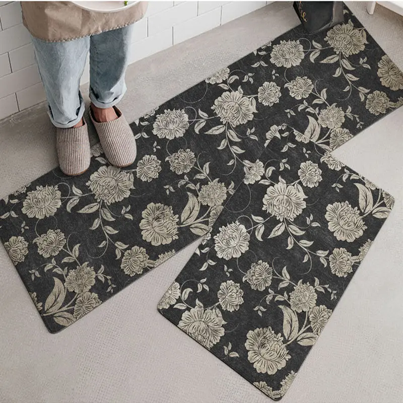 

Non-slip Kitchen Mat Japanese Style Long Floor Area Rug Home Beside LivingRoom Bathroom Door Absorbent Tapis Tapete Carpet
