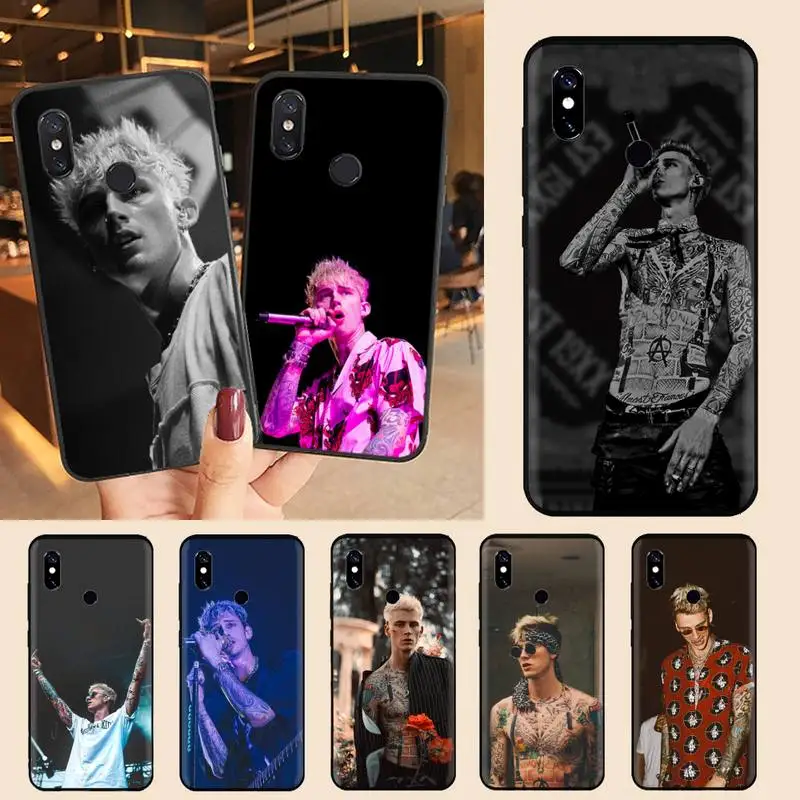 

Machine Gun kelly rapper Phone Case For Xiaomi Redmi note 7 8 9 t max3 s 10 pro lite Luxury brand shell funda coque