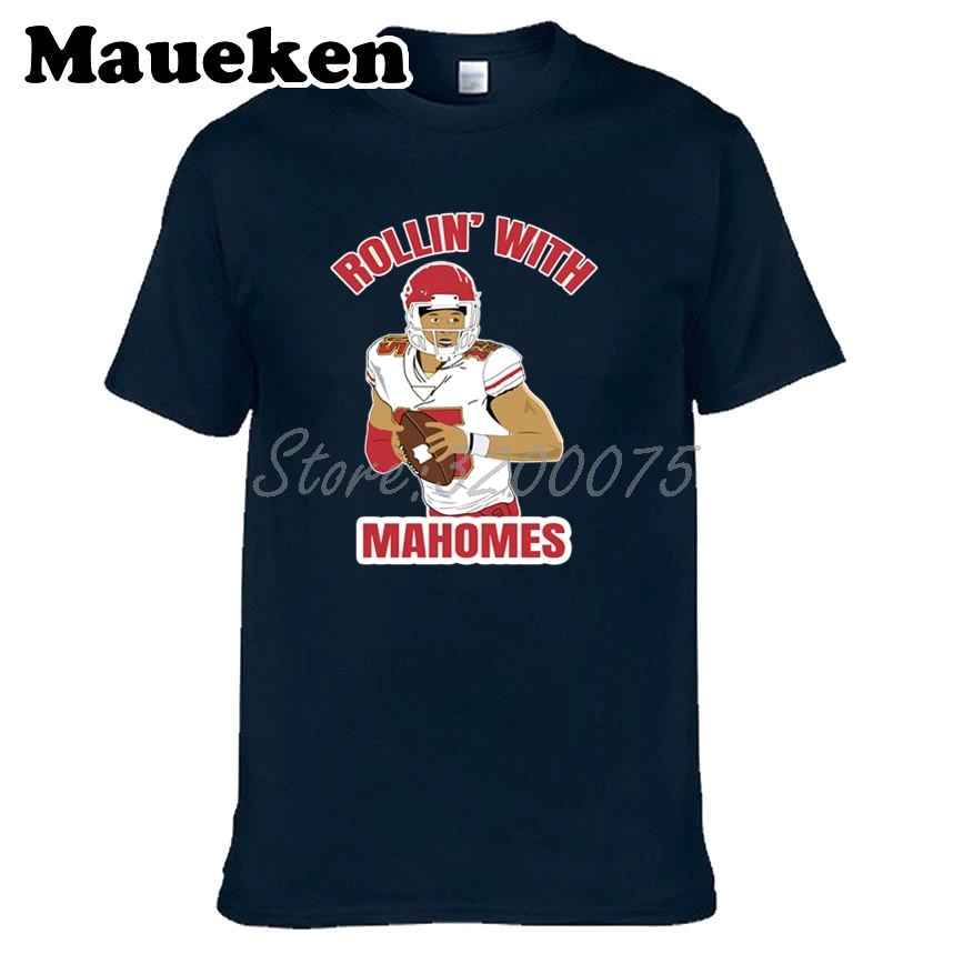 Мужская футболка с принтом rollin одежда Патрик для фанатов Канзас Сити круглым