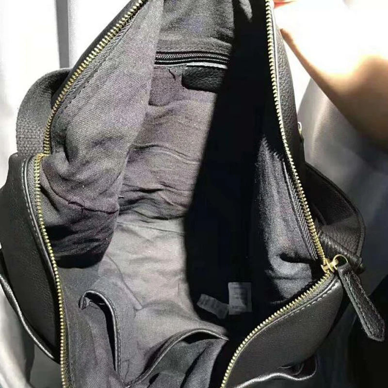 NIUBOA Genuine Leather Shoulder Bags 100% Natural Cowhide Tote Women Bag Purse Big Casual Satchel Top Quality Multi Pockets Bags