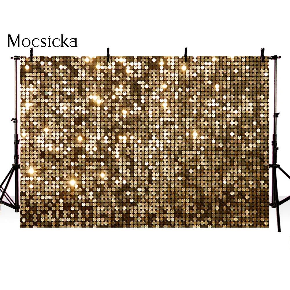 Блестящий Фон для дня рождения с темой диско новорожденных детей портрет фото