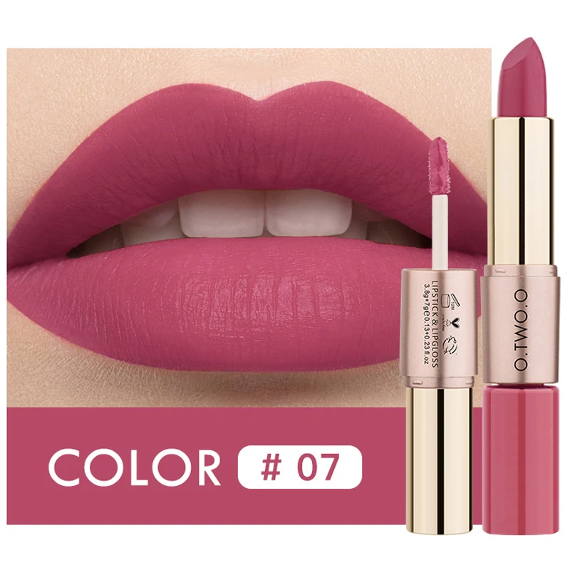 O.TW O.O 2 в 1 матовая губная помада блеск для губ набор Макияж водостойкая