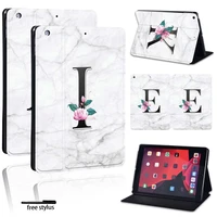 for ipad 2 3 4 5 6 7 8 9air 1 2 3 4 5pro 2nd 10 5pro 11 2018 2020 print letters pu leather tablet stand shockproof cover case