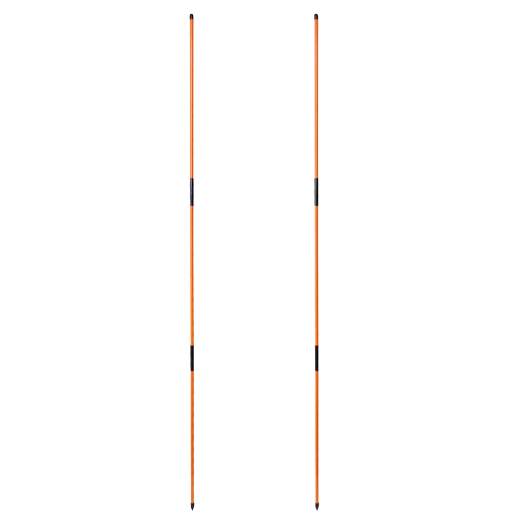

Pack of 2 Golf Practice Training Aids Swing Plane Putting Drills Alignment Trainer Stick, Orange