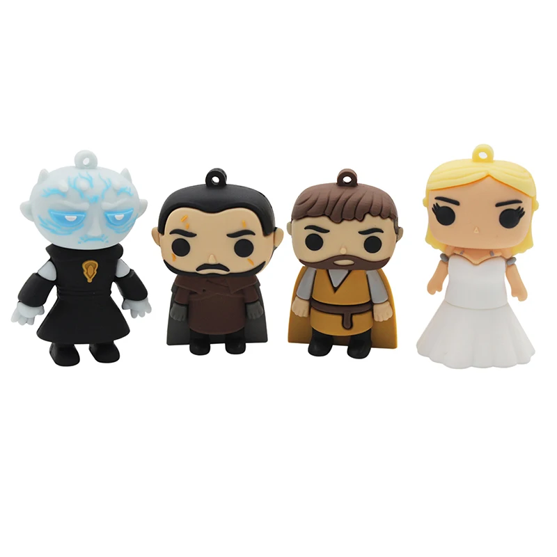 BiNFUL JASTER Cartoon USB 2.0 Right-wing Game Series Flash Drive Yaoh Danielis Tilion Jon Snow pen Drive 4GB 16GB 32GB 64GB USB