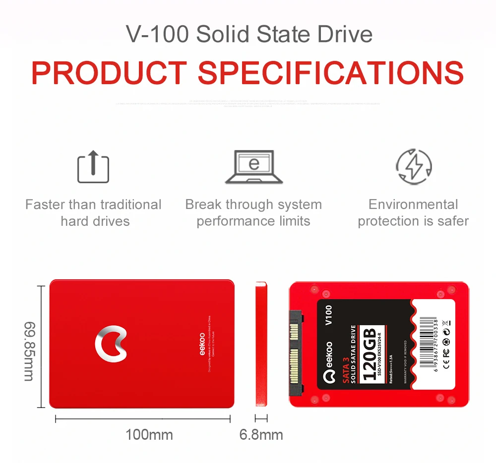 EEKOO 240G SSD Настольный ПК 120GB 240GB 2,5 дюймов SATA III HDD жесткий диск HD SSD ноутбук PC 480GB 480G Внутренний твердотельный накопитель