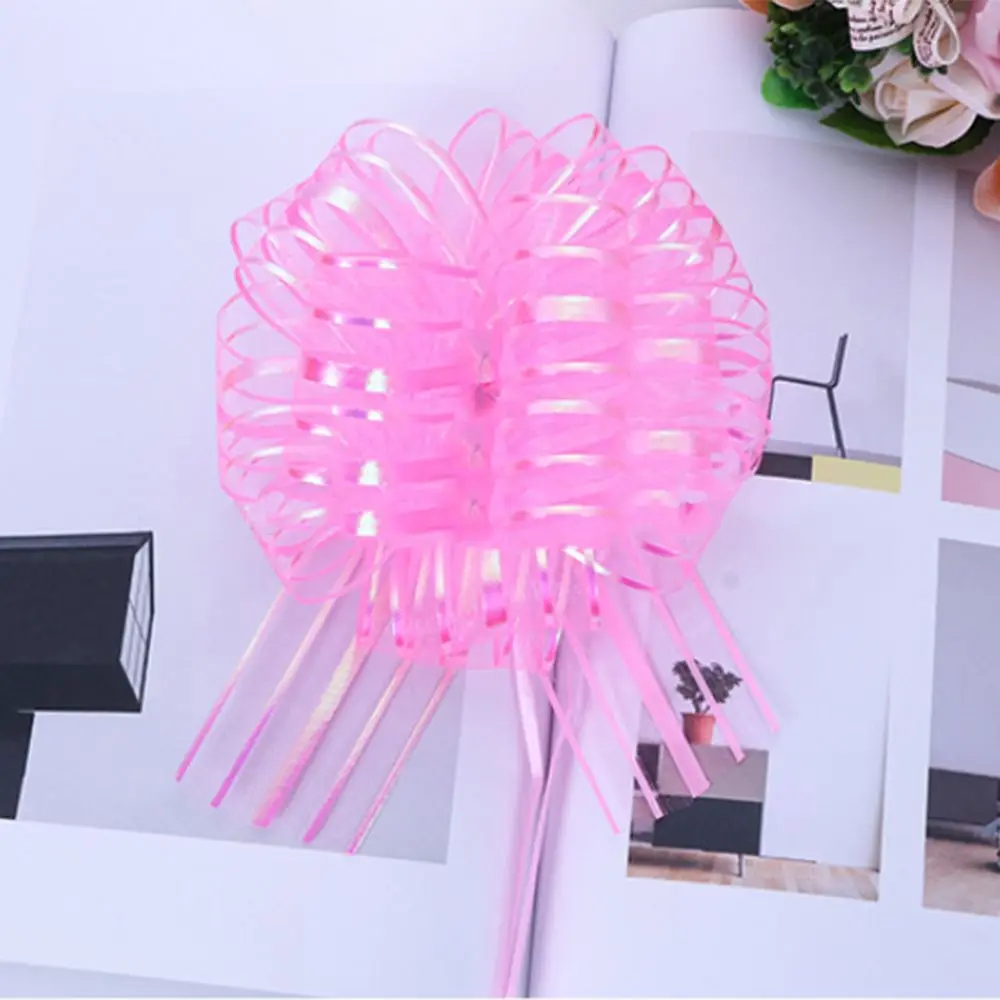 5 шт./лот ленты из органзы с большим бантом сделай сам свадебные украшения для