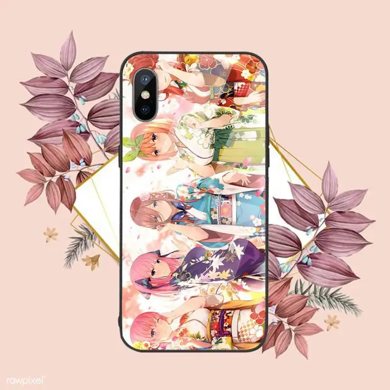 

quintessential quintuplets Phone Case Tempered glass For iphone 6 6S 7 8 plus X XS XR 11 12 mini PRO MAX